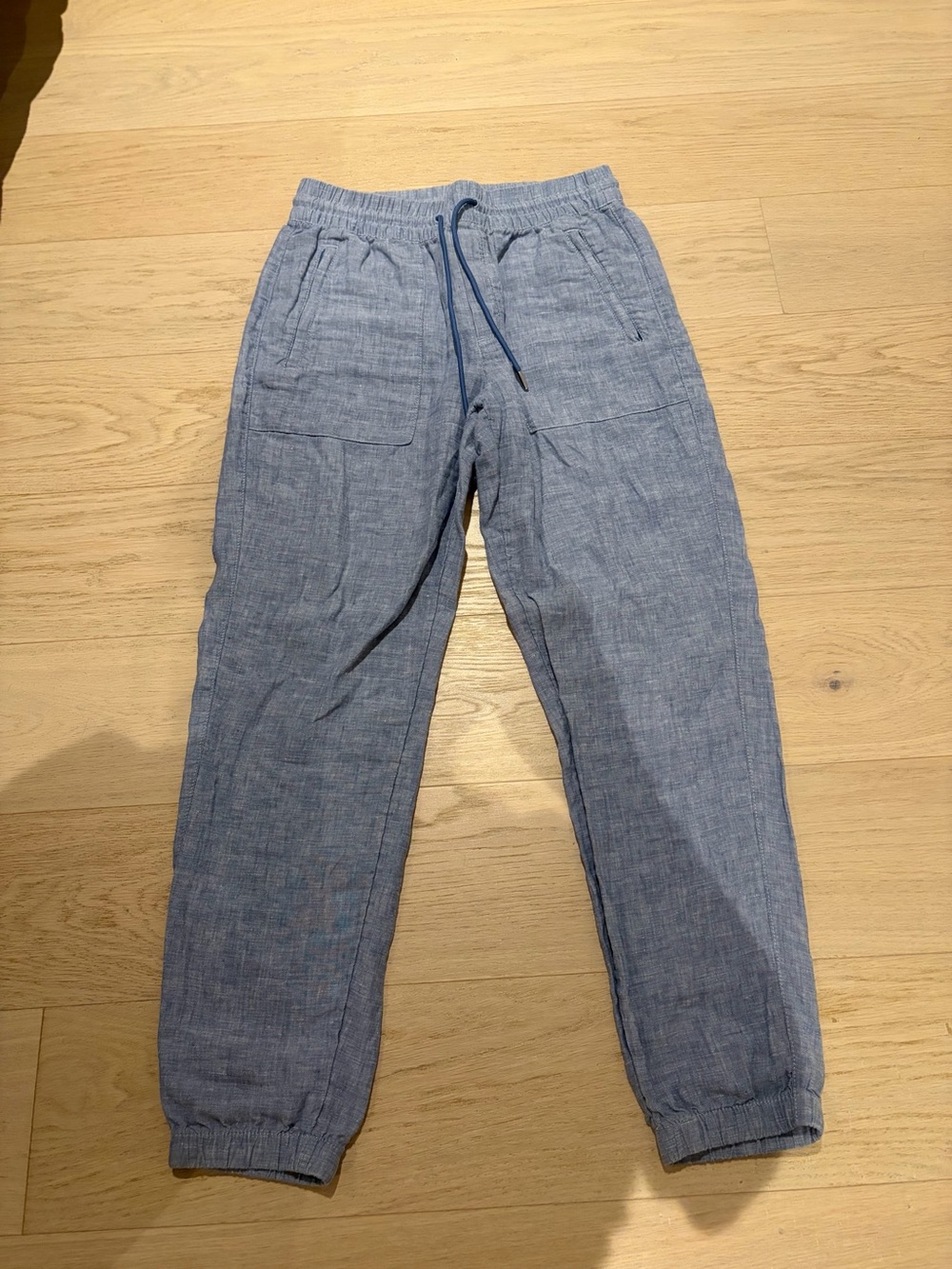 Athleta Retreat Linen Drawstring Jogger Pants